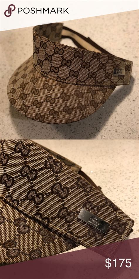 gucci sun visor hat